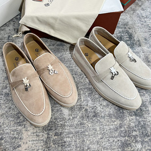 9A+ quality loro piana summer charms walk piping loafers shoes